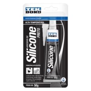 SILICONE ACETÍLICO 50G PRETO ALTA TEMPERATURA